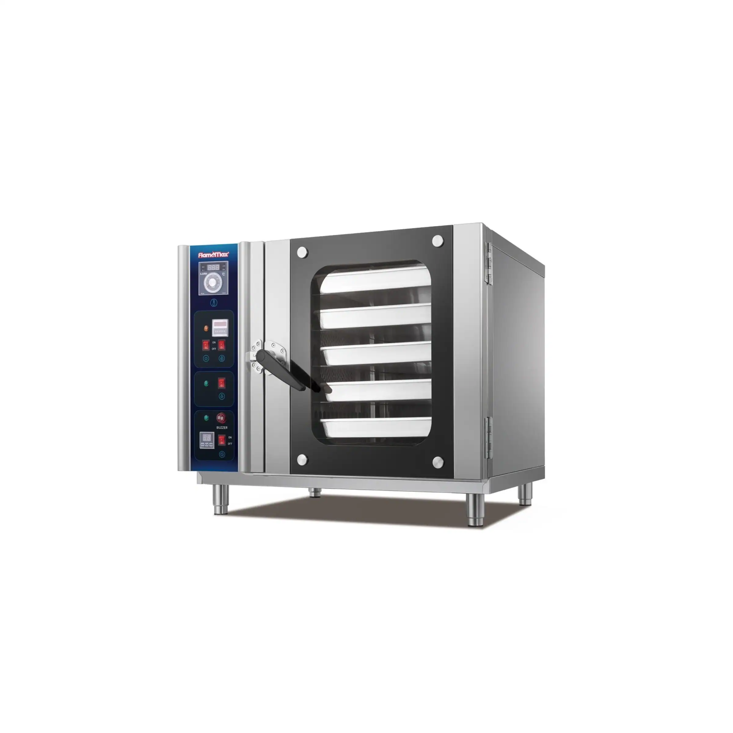 GLEAN 5-tray manual convection oven with a fixed rack
