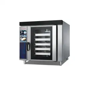 5-Tray Touchscreen Rotary Convection Oven HEA-5RT with rotating rack and 99-program touchscreen control
