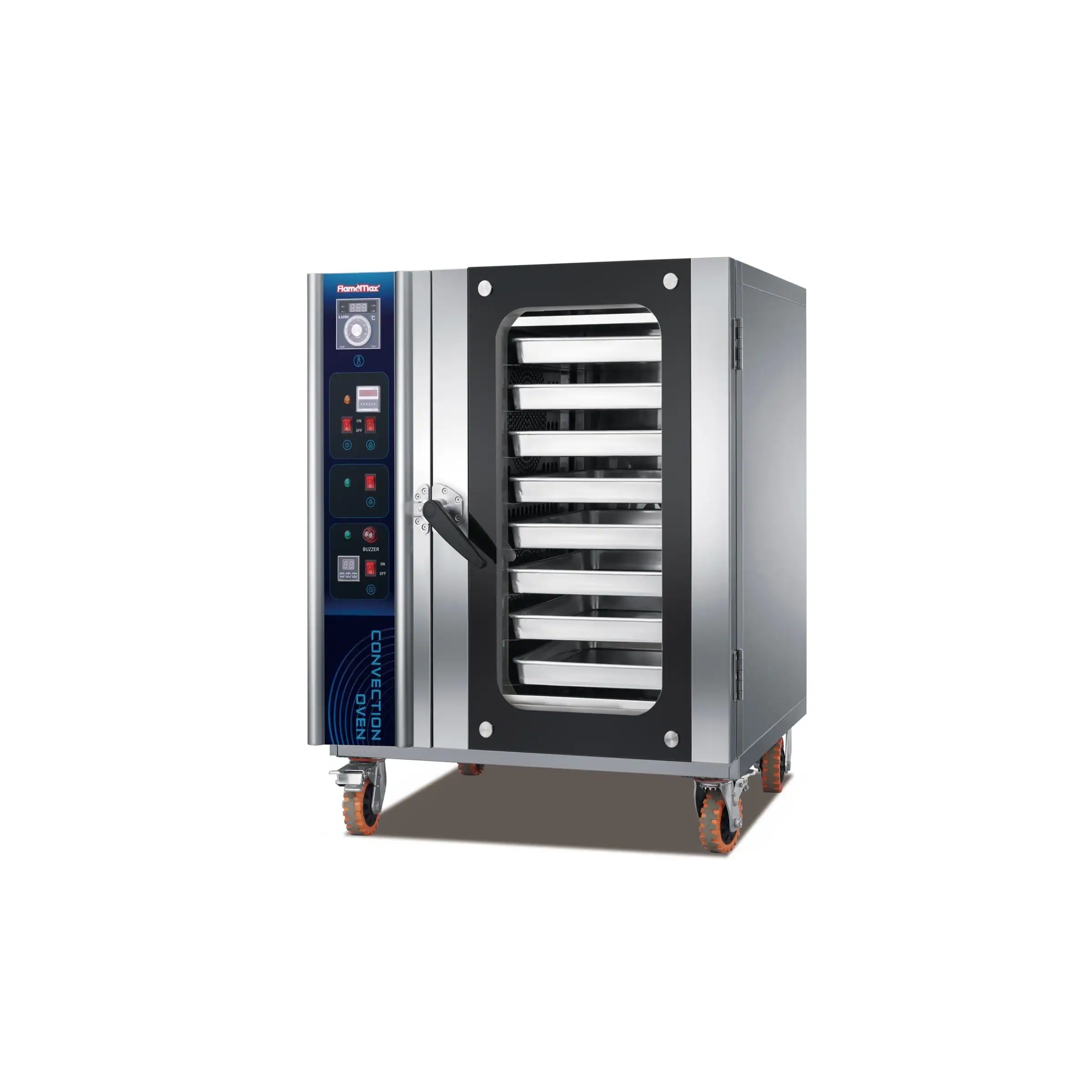 GLEAN 8-tray manual convection oven with a fixed rack