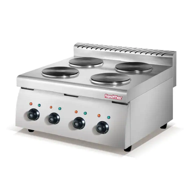 Countertop commercial electric range with sealed hot plates, from GLEAN