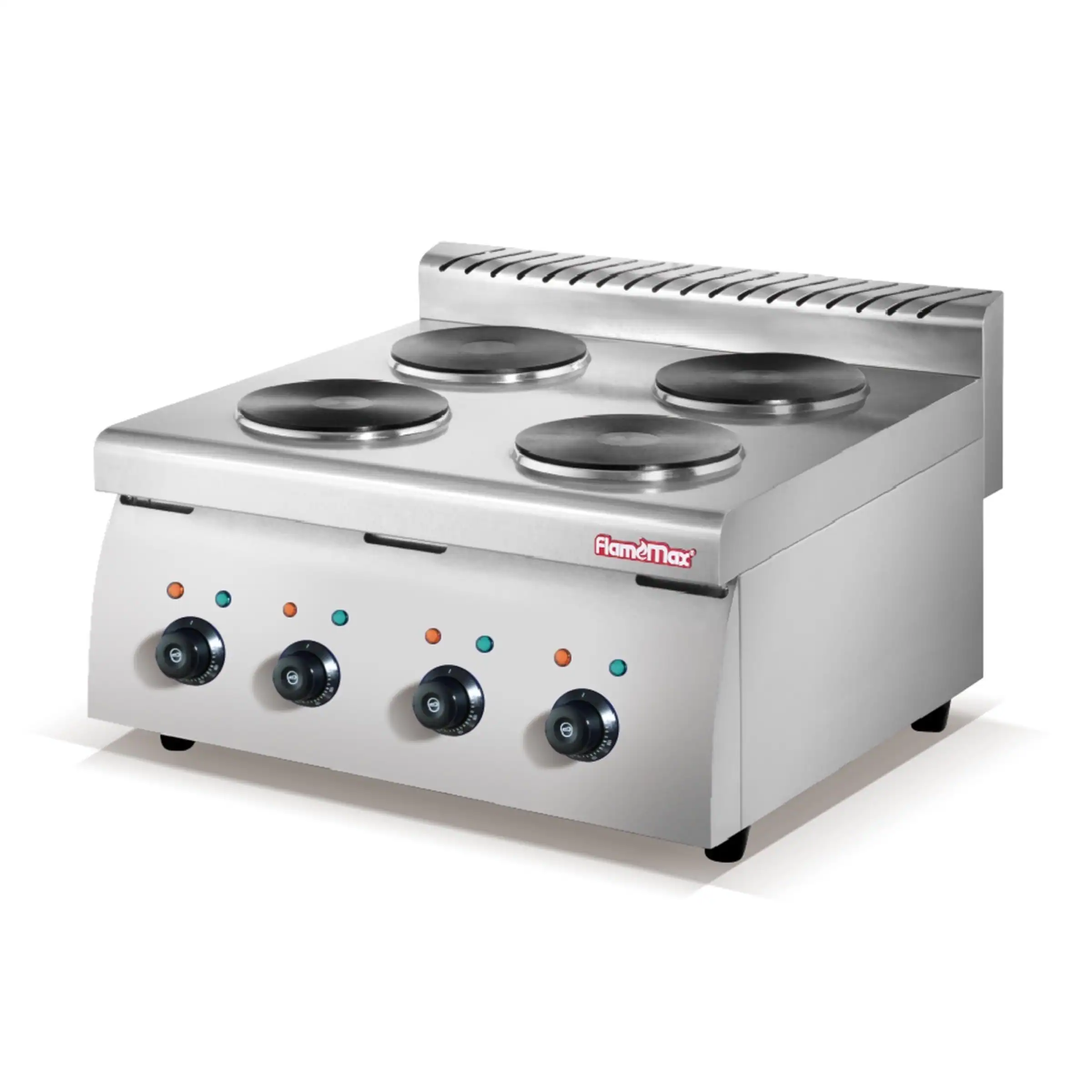 HRQ-62 and HRQ-64 countertop commercial electric range with sealed cast iron plates